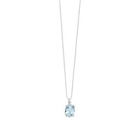 Necklace Comete Woman Fantasia Di Topazio in White Gold GLB1206